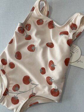 Girl - 3-6M - NWT Rylee + Cru Moxie One Piece Swimsuit Tomatoes